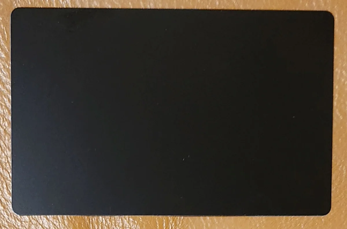 Business Card - Black Metal - rectangle - Metal - Black