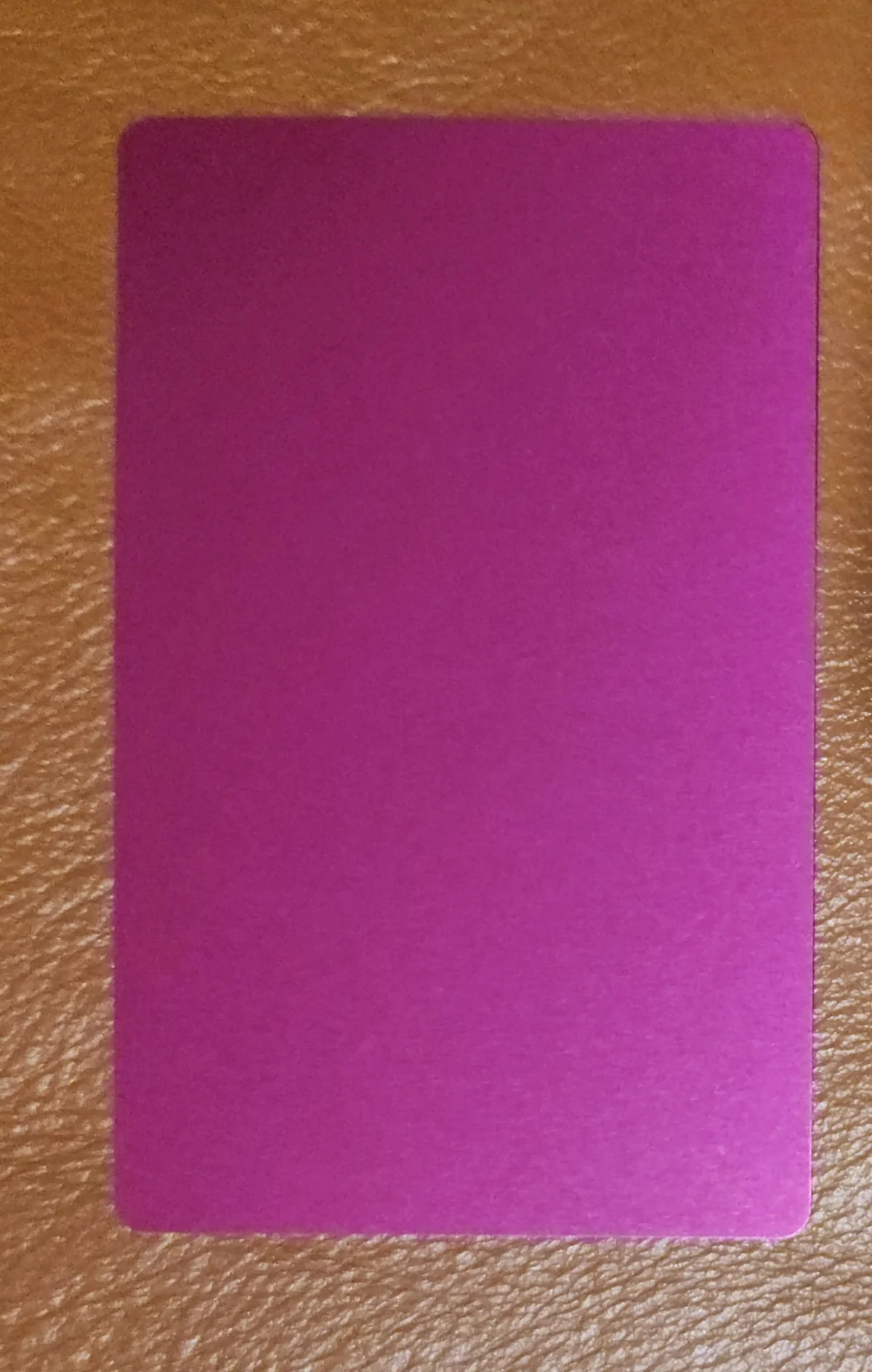 Rectangular Purple Metal Business Card