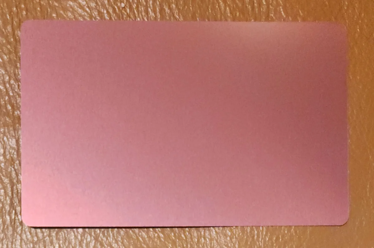 Metal Business Card - Rose Gold