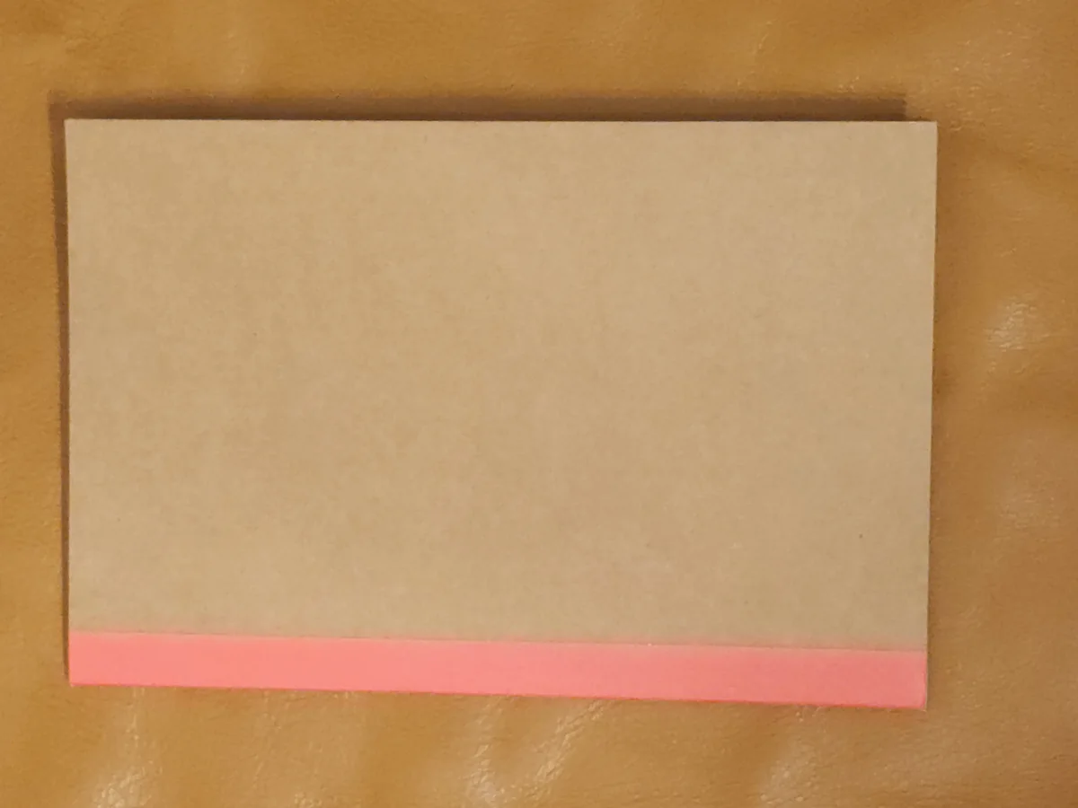 Coral Cardboard Journal