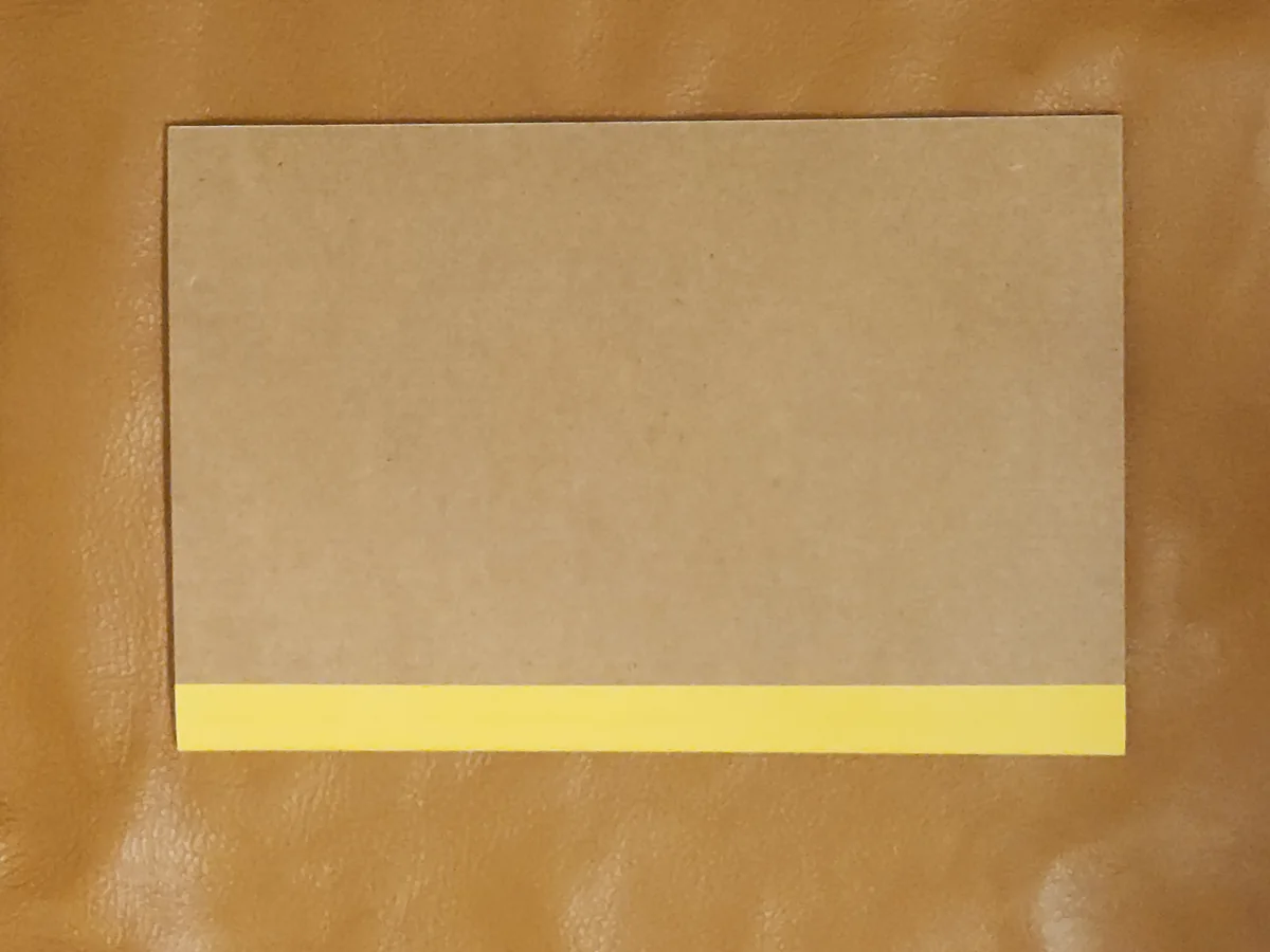 Yellow Cardboard Journal