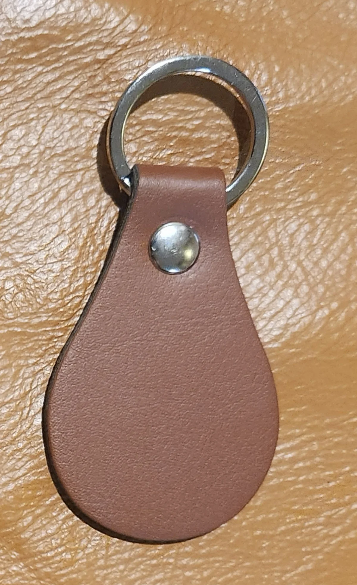 Brown Round Keychain