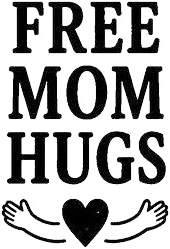 Engraving artwork: Free Mom Hugs