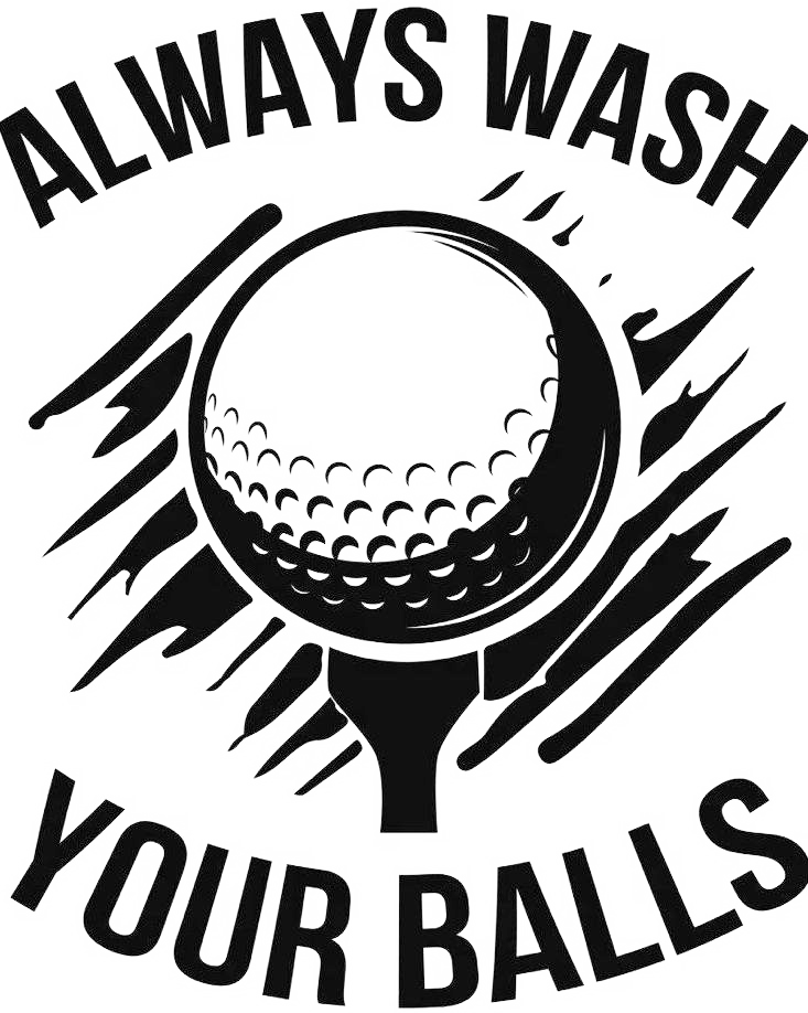 Engraving artwork: Golf: Always Wash You Balls