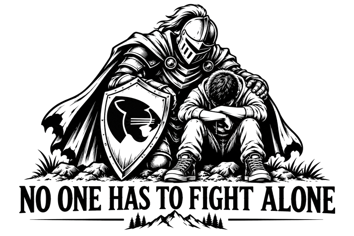 Engraving artwork: Panther No One Has To Fight Alone