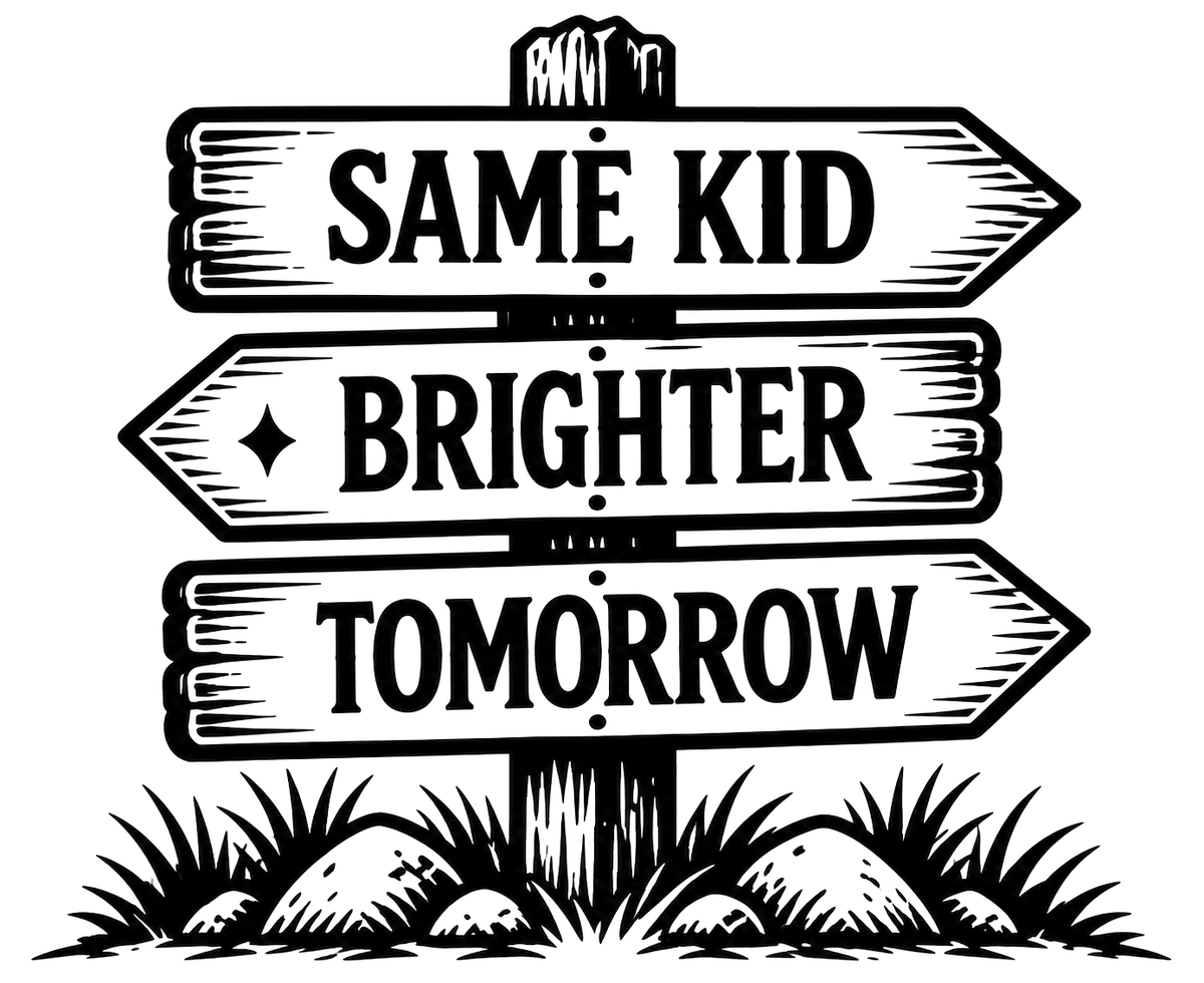 Engraving artwork: Same Kid Brighter Tomorrow