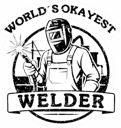 Engraving artwork: World's Okayest Welder