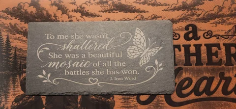 A favorite book quote about the beauty of broken things