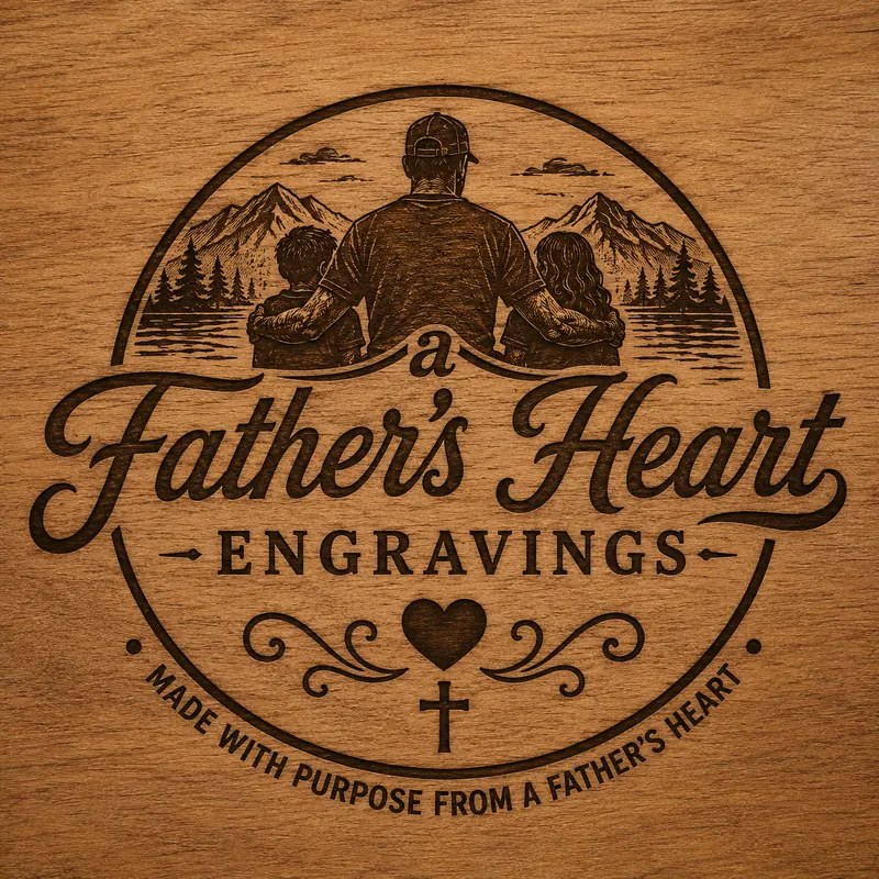 A Father's Heart brand badge
